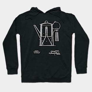 Coffee Pot Vintage Patent Drawing Hoodie